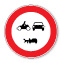 کدام گزینه نشان دهنده ی تابلوی عبور کلیه وسایل نقلیه ممنوع میباشد